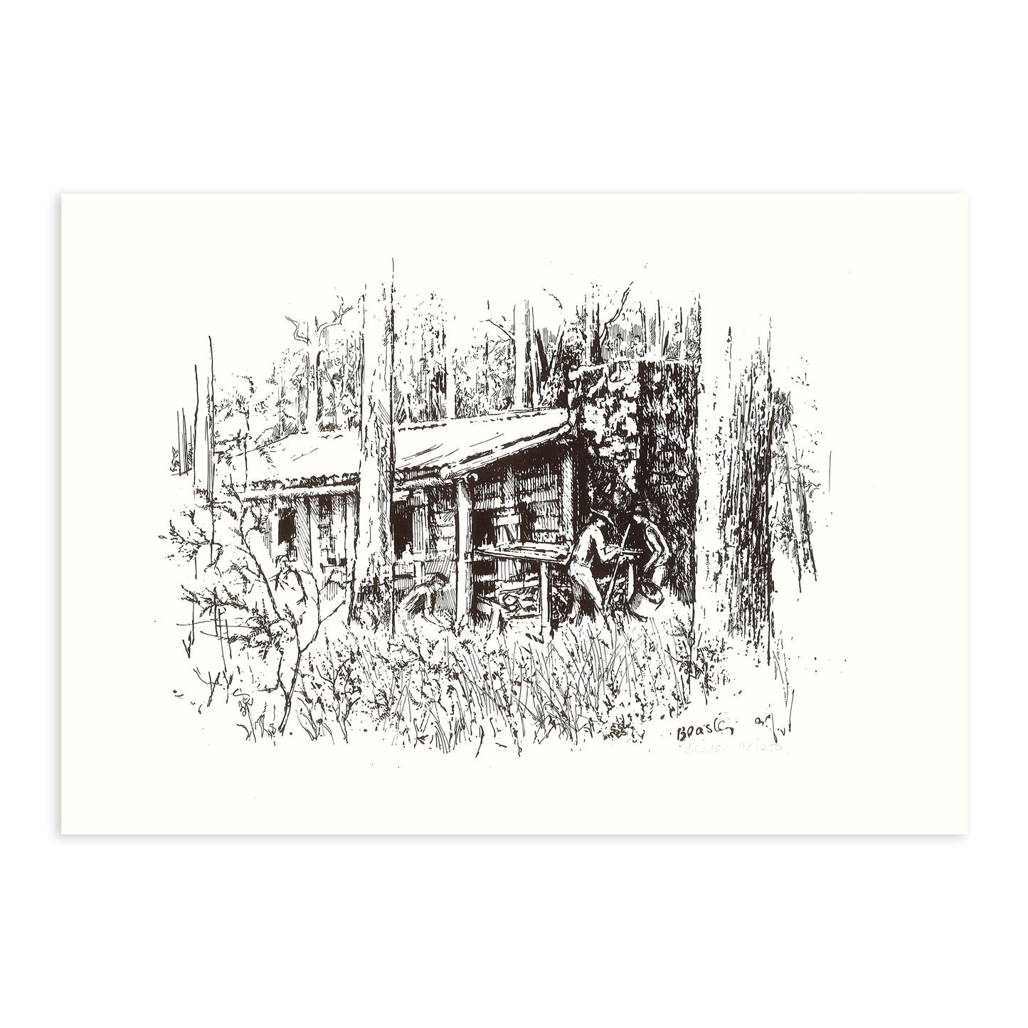 Set of four Timbertop Prints by Bill Beasley
