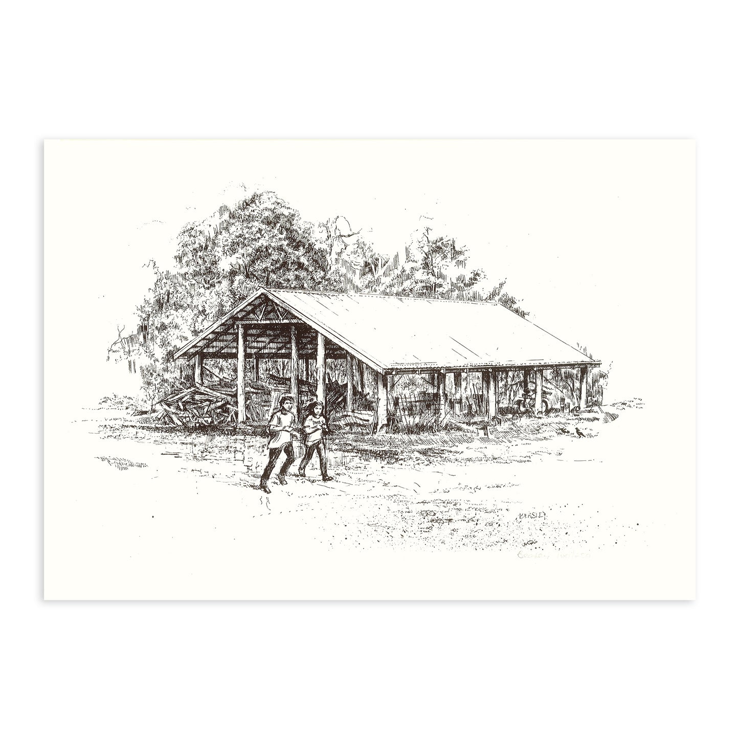 Set of four Timbertop Prints by Bill Beasley