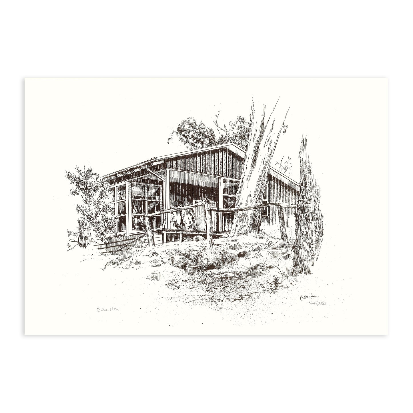 Set of four Timbertop Prints by Bill Beasley
